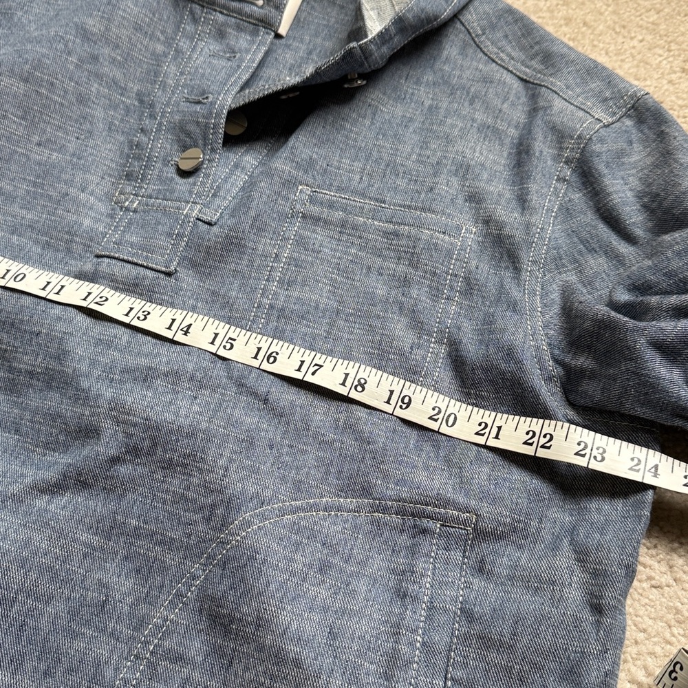 TWP Hoodie light denim top - Picture 9 of 11